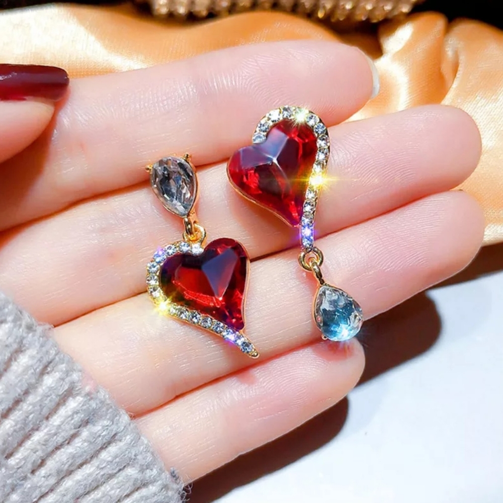 Asymmetric Drop Earrings